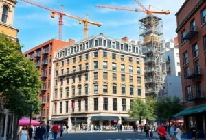 Rendering of the Altitude on Main residential development in Richmond