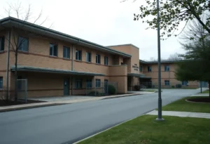 Exterior view of Bon Air Juvenile Correctional Center