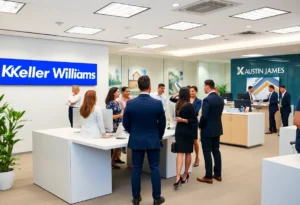 Real estate office showcasing Keller Williams and Austin James Realty collaboration