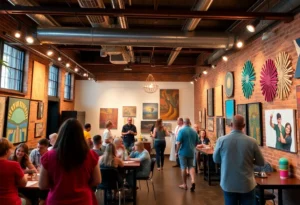 A vibrant cultural arts space in Virginia Beach with community art activities.