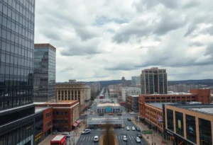 Northern Virginia business district reflecting economic uncertainty