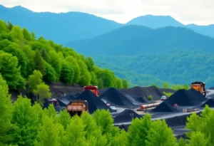 Scenic image of a coal mine in West Virginia