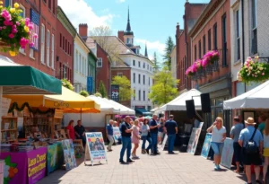 Spring festivals in Williamsburg showcasing art and music.