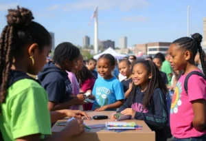 Community event promoting youth safety and connection in Newport News