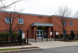 Exterior view of Bon Air Juvenile Correctional Center