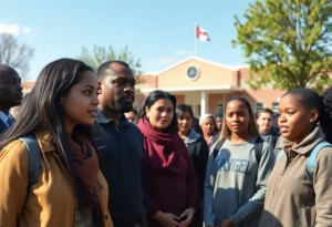 Community gathering addressing safety concerns for minors