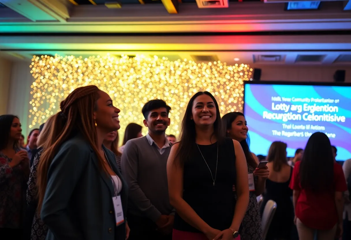Ceremony honoring young professionals at the Forty Under 40 Awards