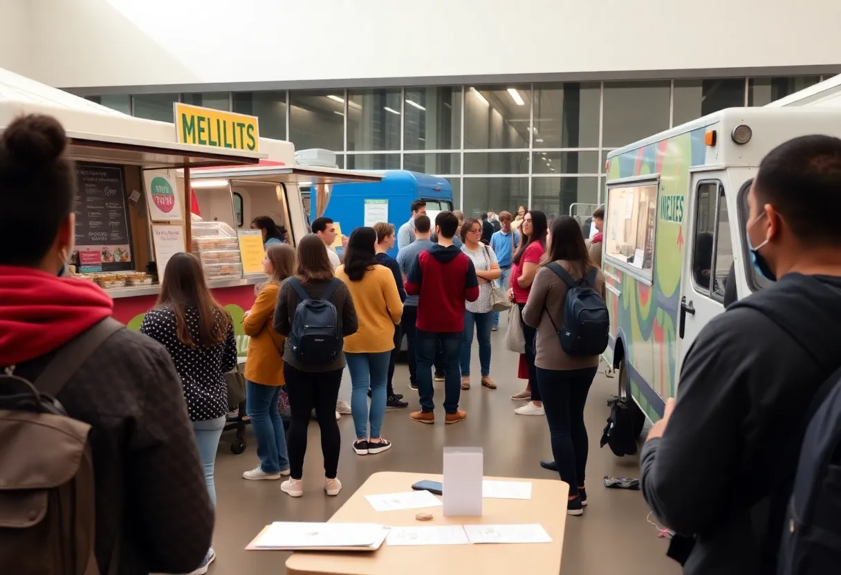 Community members participating in activities at the Mental Health Expo