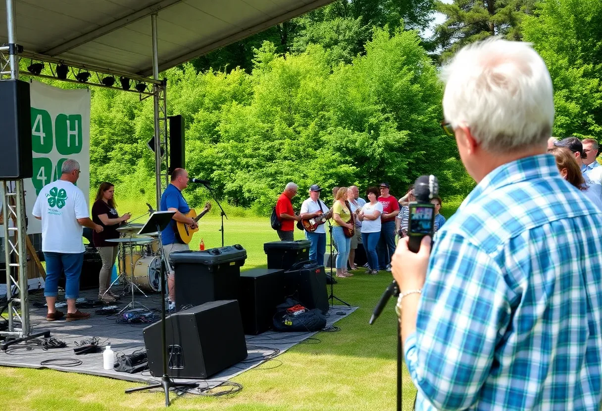 Community concert at the Jamestown 4-H Educational Center