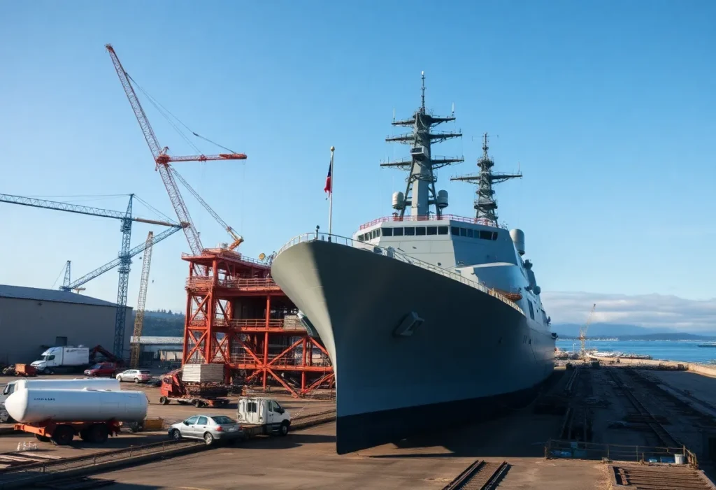 Renovation work at Puget Sound Naval Shipyard