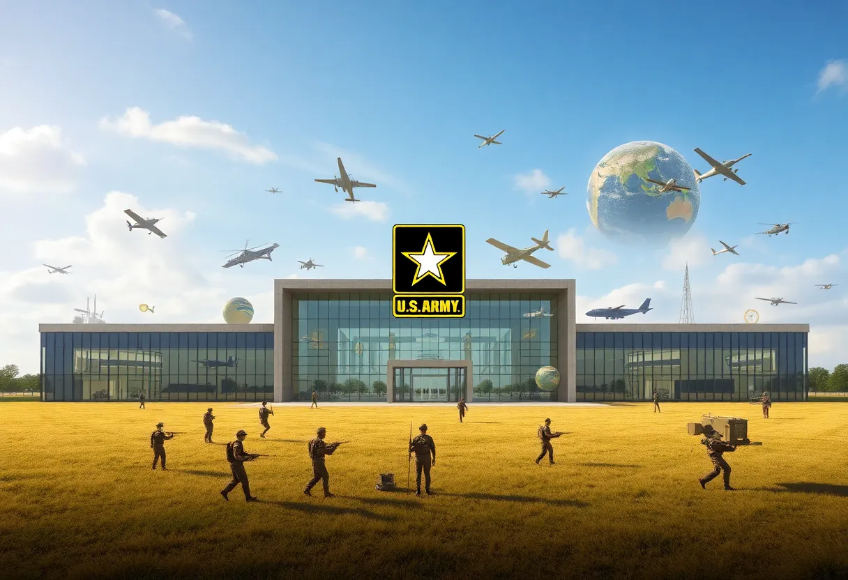 Illustration of the TRADOC headquarters relocation to Austin, Texas