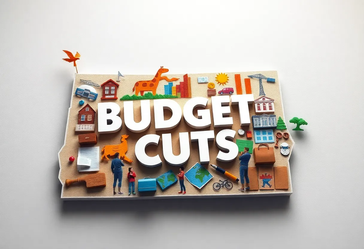 Overview of Virginia's budget cuts highlighting state colleges