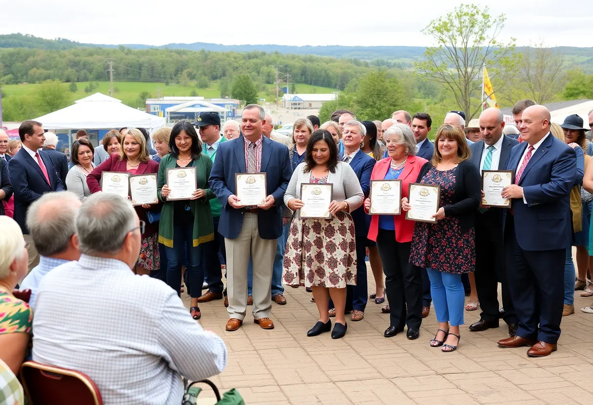 Attendees celebrating at the West Virginia Small Business Awards ceremony
