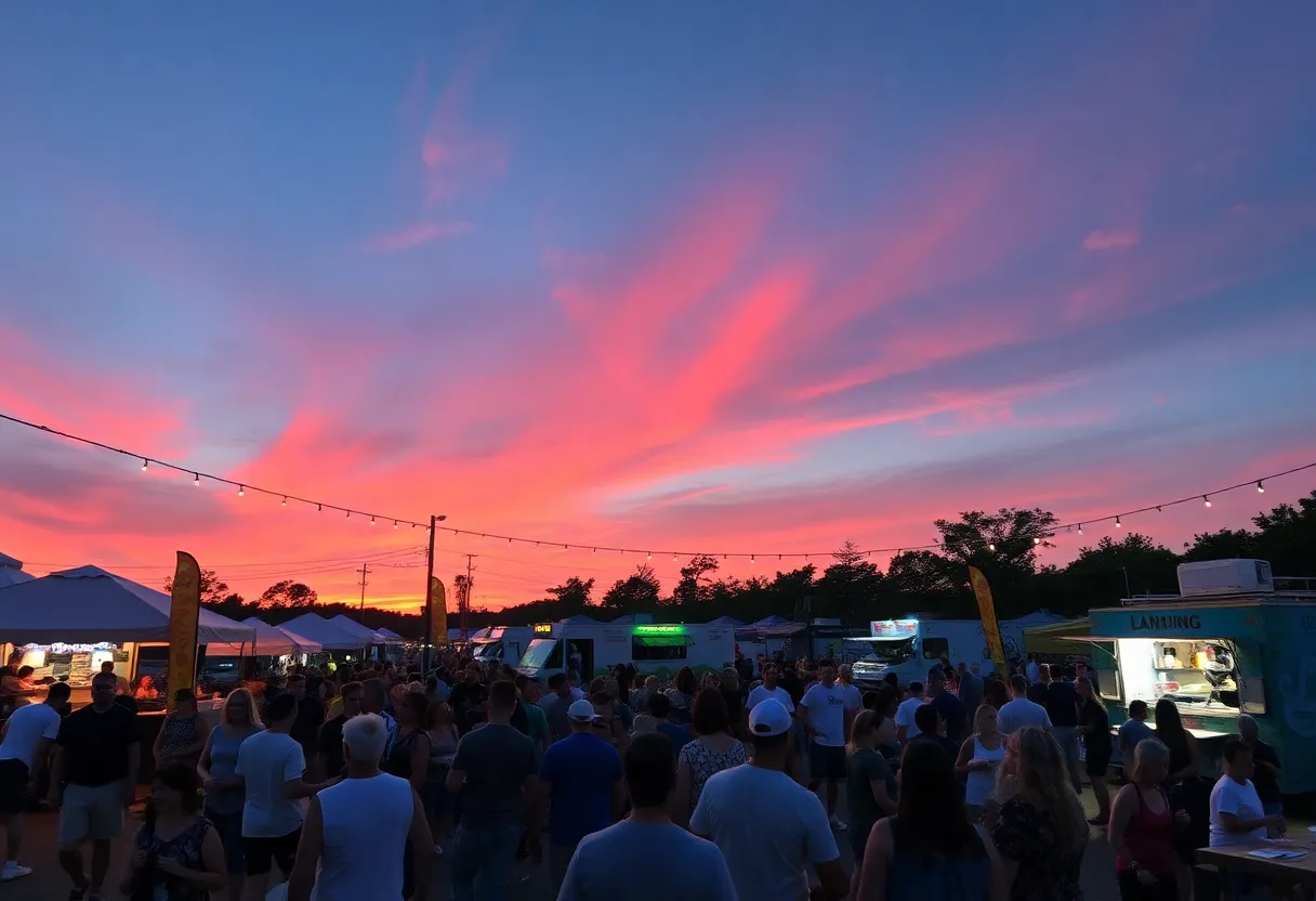 Community enjoying the Sounds of Summer Concert Series at Riverwalk Landing