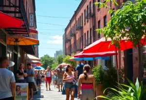 People taking precautions during extreme heat in Williamsburg