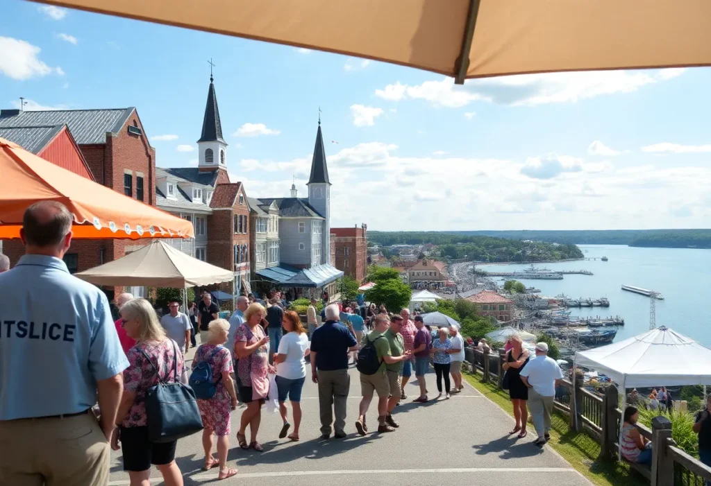 Vibrant tourism scene in Virginia showcasing local attractions