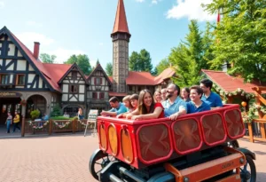 The Big Bad Wolf: The Wolf's Revenge roller coaster at Busch Gardens Williamsburg