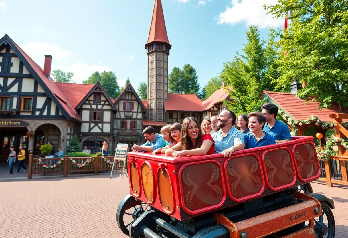 The Big Bad Wolf: The Wolf's Revenge roller coaster at Busch Gardens Williamsburg