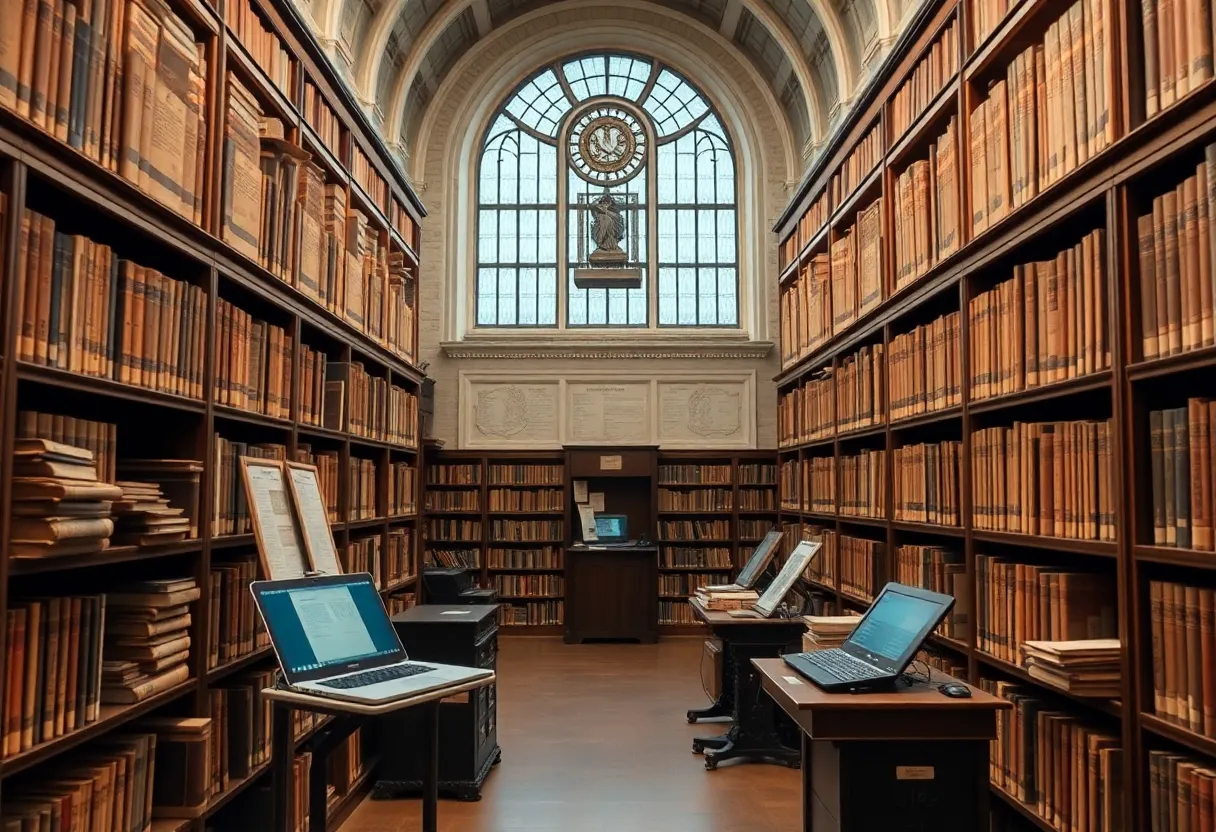 Digitization process at Colonial Williamsburg Library