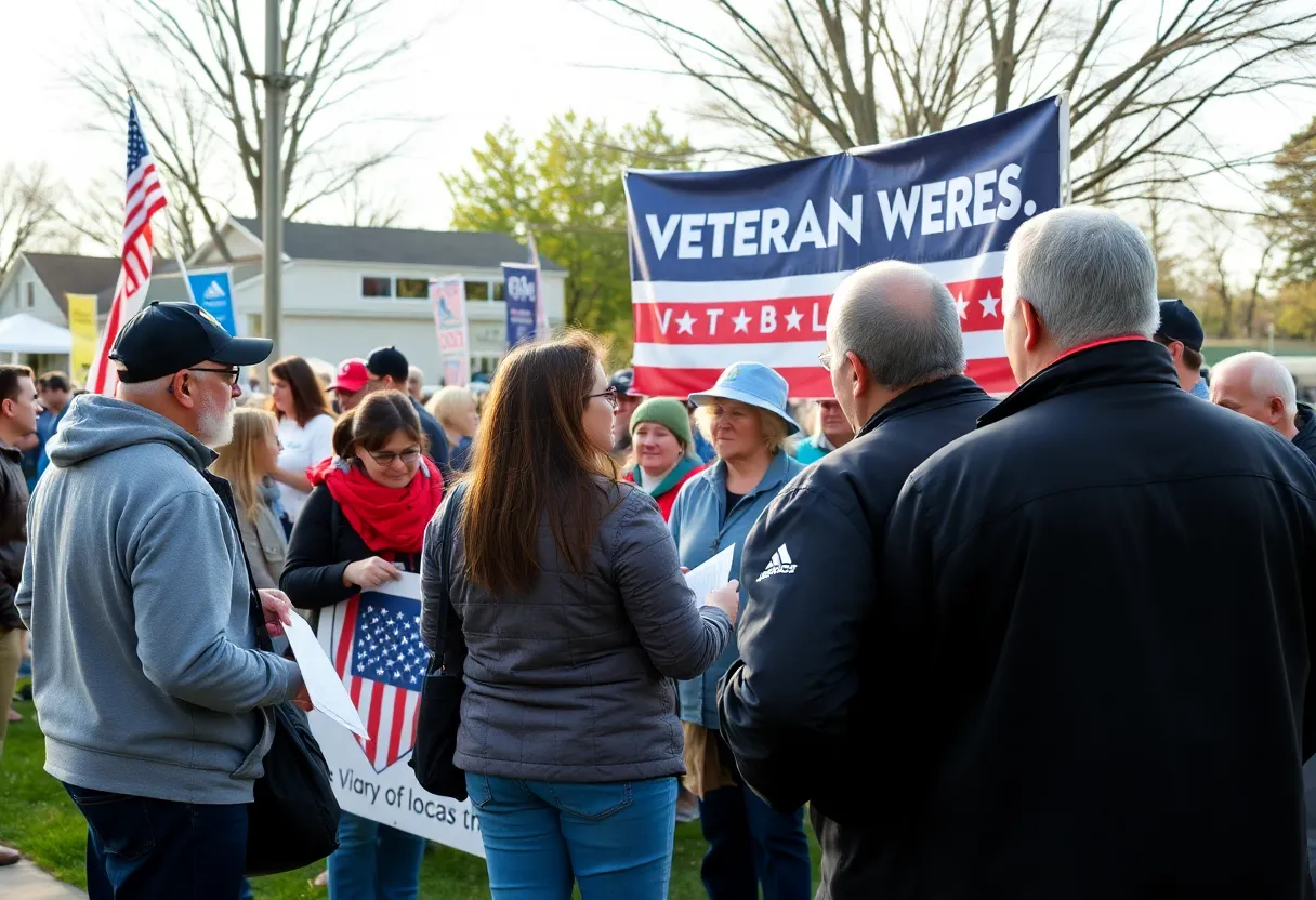 Community event supporting military and veterans