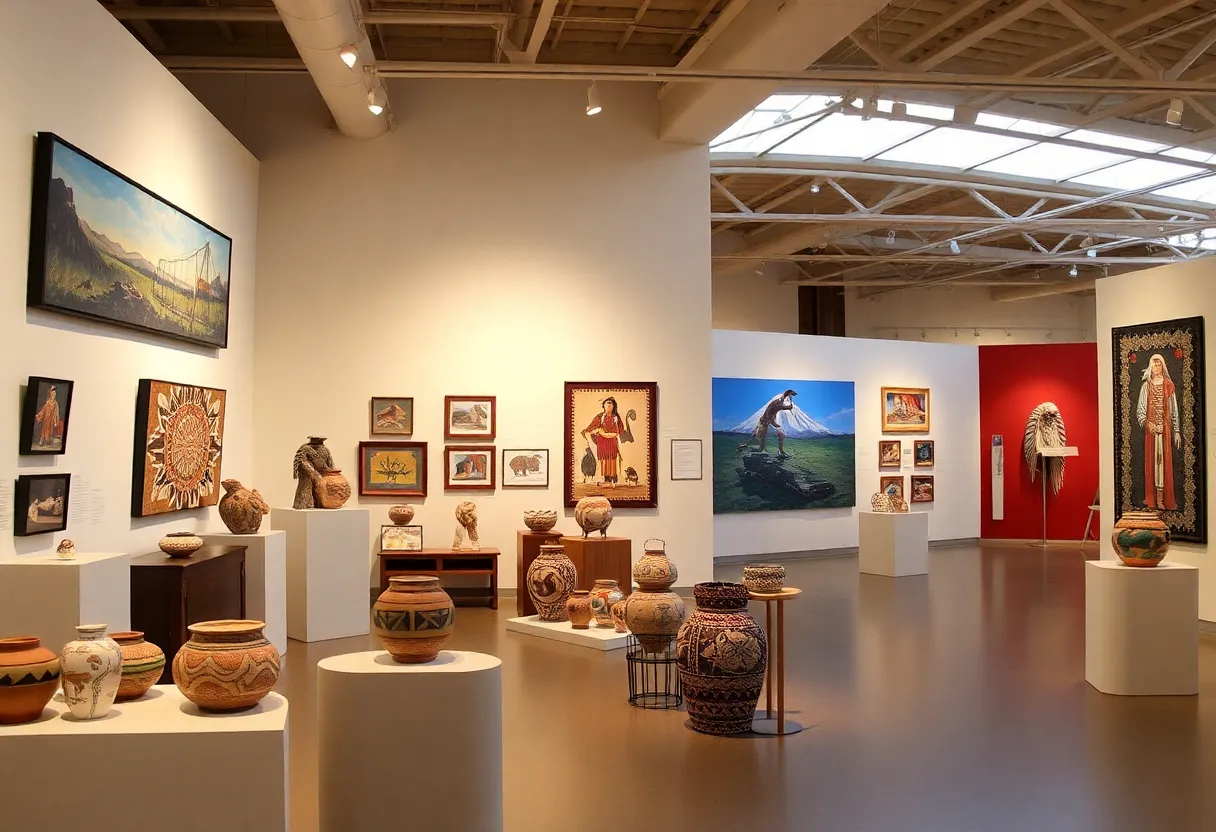 Artworks from the Expanded Horizons exhibition at the Muscarelle Museum