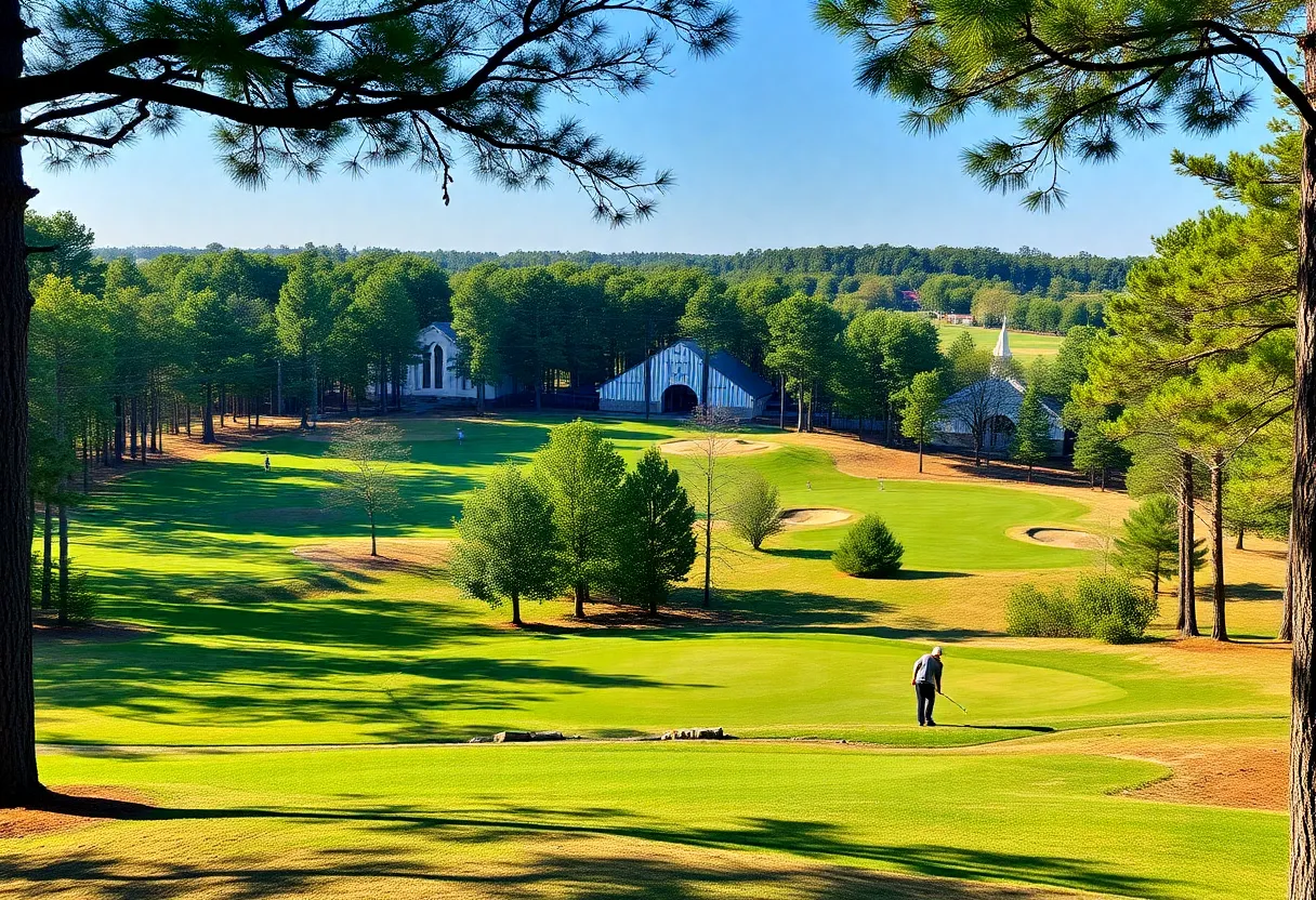 Scenic view of the new par-3 golf course at Golden Horseshoe Golf Club