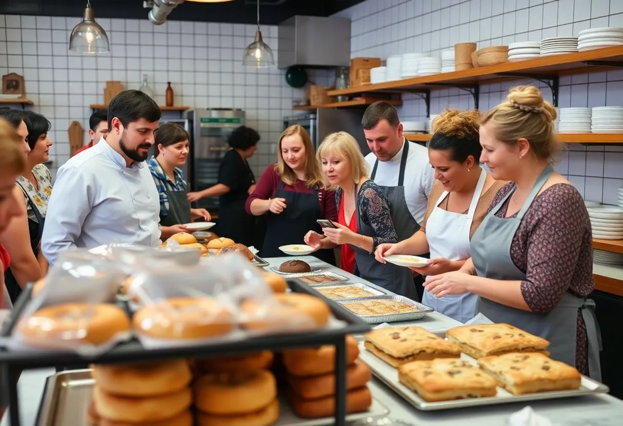 Community members engaging in baking and culinary classes at Hohl Restaurant.