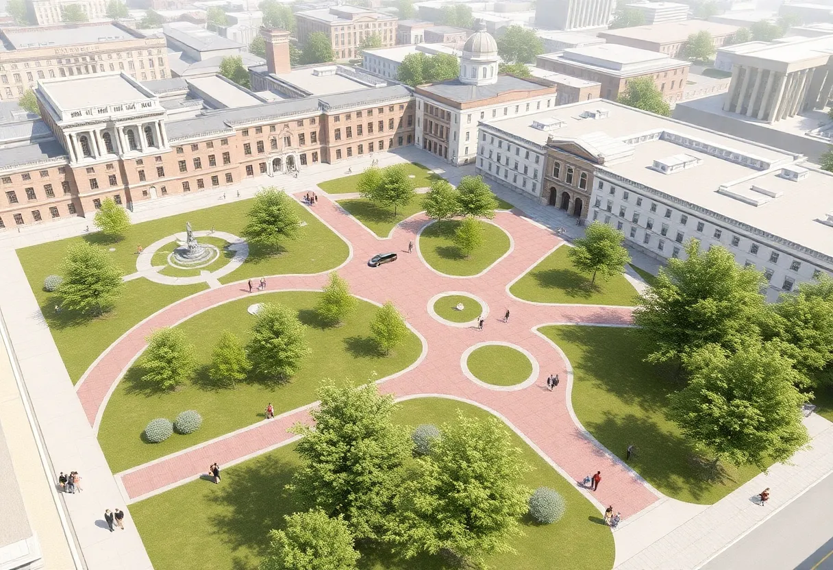 Conceptual image of Lafayette Arrival Area redevelopment project.