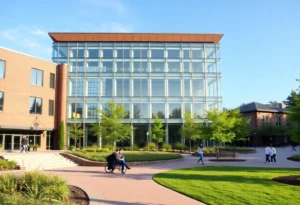Architectural landscape representing community legacy