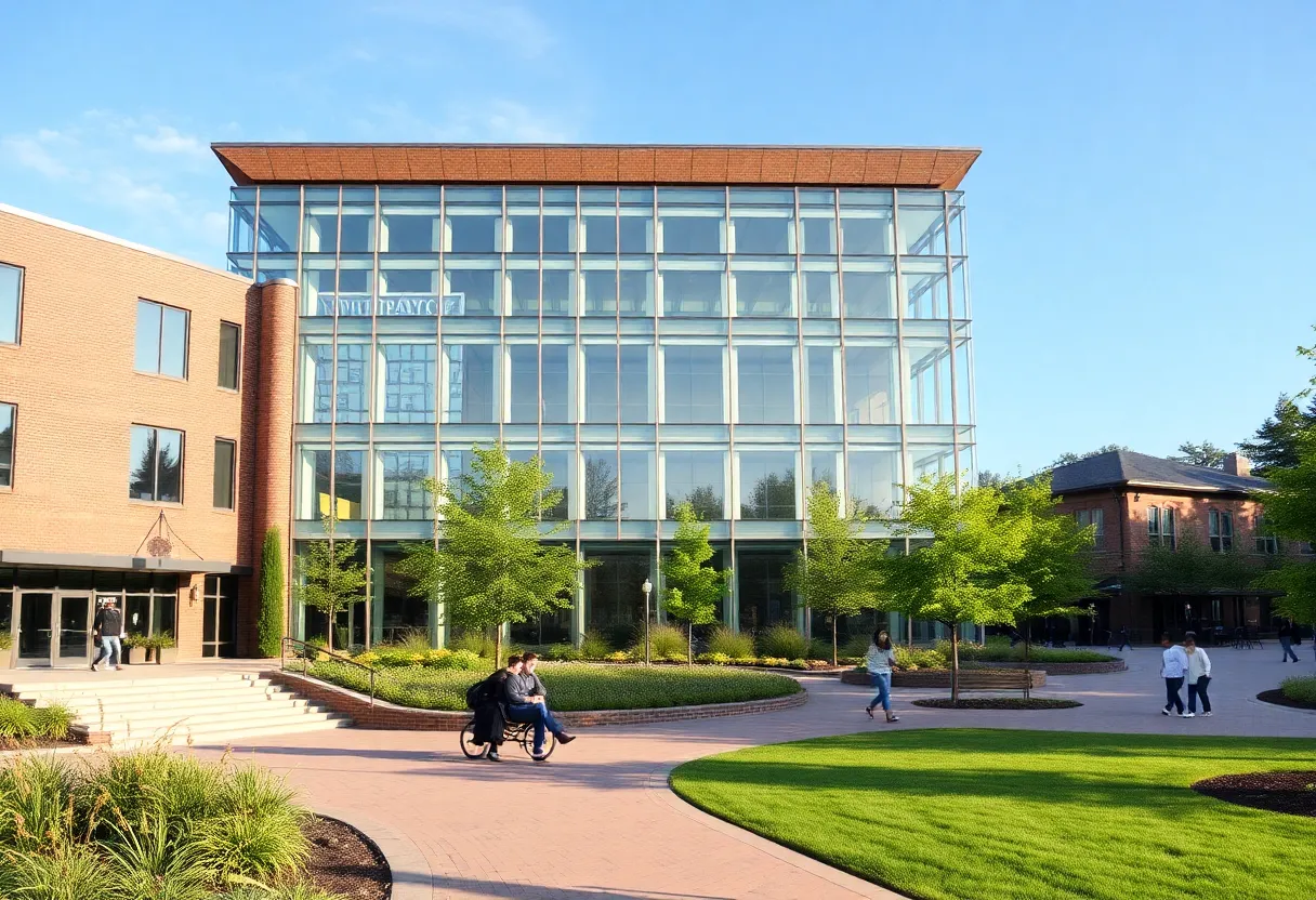 Architectural landscape representing community legacy