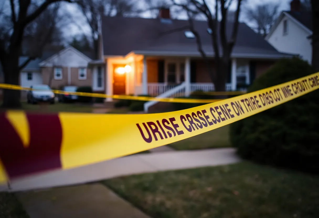 Police investigation at a Newport News crime scene