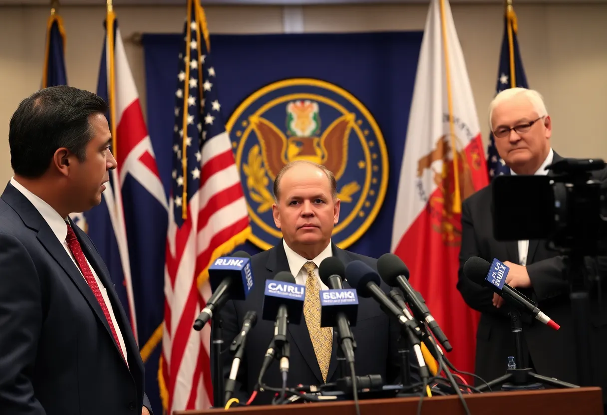 Virginia press conference on immigration arrests