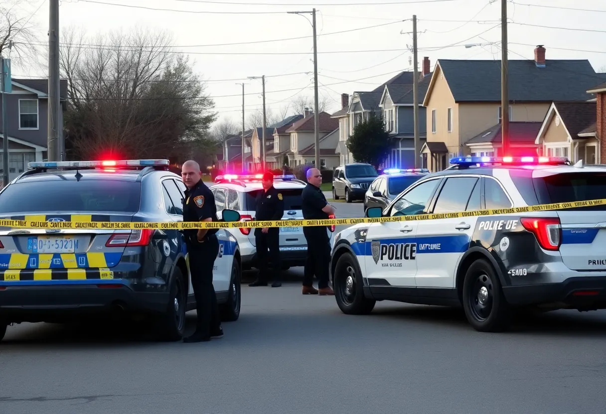 Police at the scene of the Spotsylvania County shooting