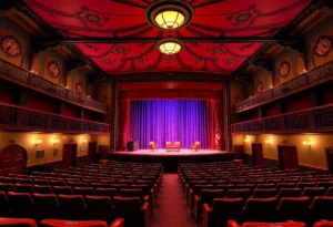 Interior view of Wagsters Magic Theatre with whimsical decor