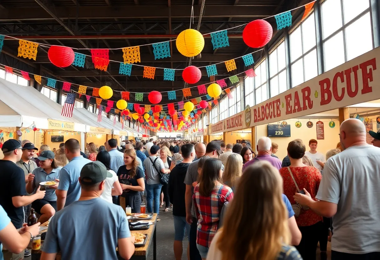 Crowd enjoying the Busch Gardens Beer and BBQ Festival