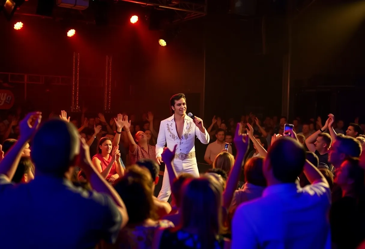 Audience enjoying an Elvis Tribute Concert