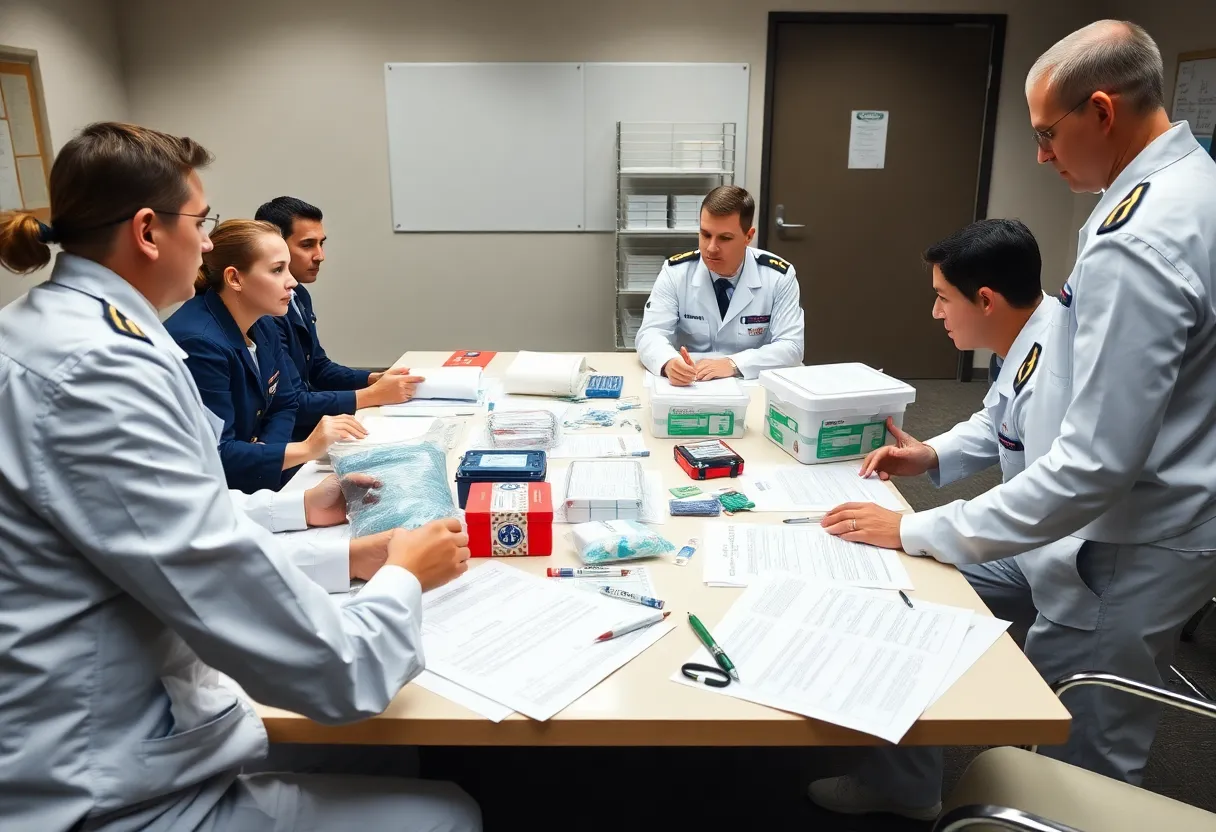 Naval medical personnel meeting to enhance logistics collaboration
