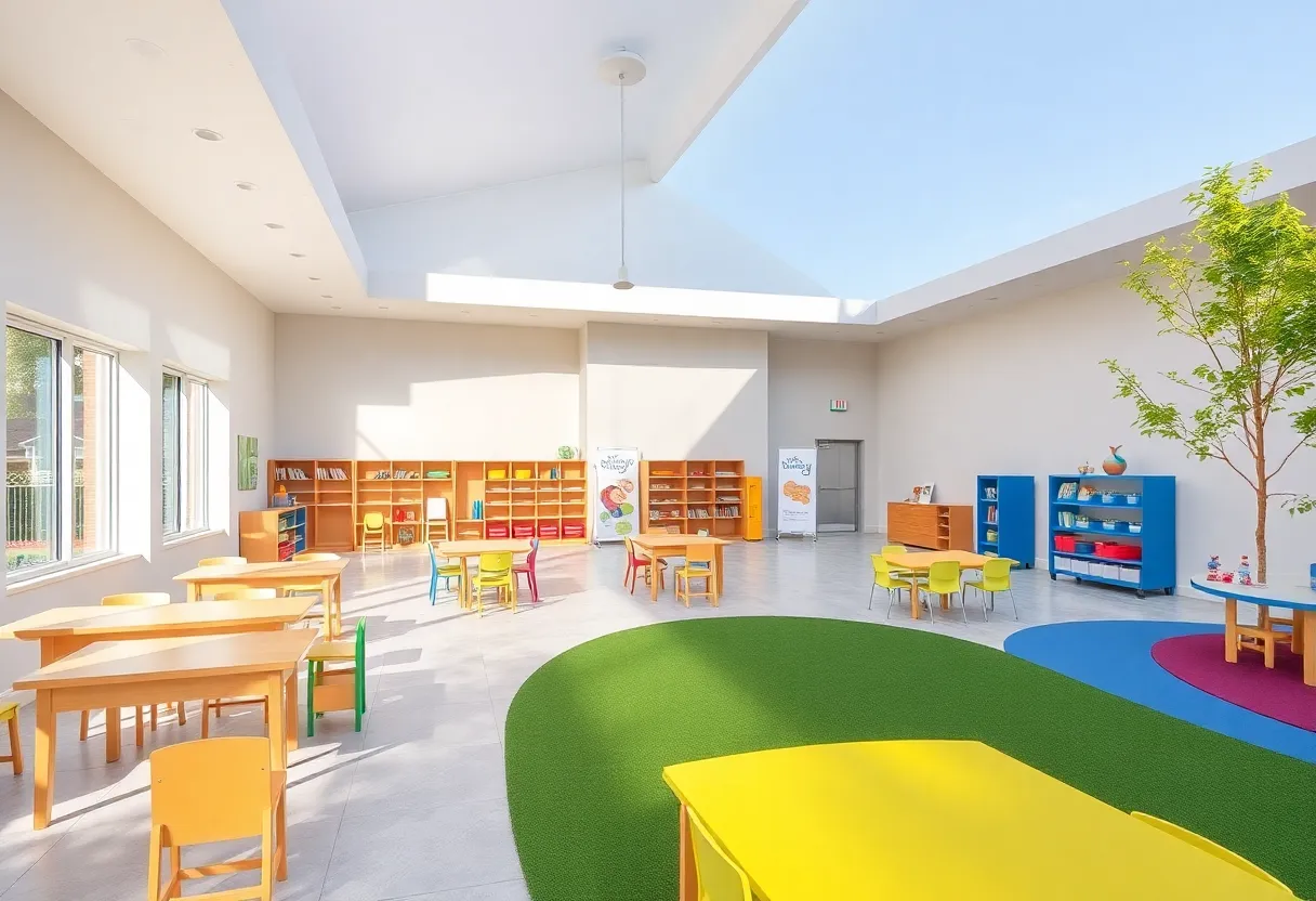 Rendering of new pre-kindergarten center in Williamsburg