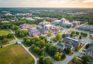 Scenic view of Newport News representing community growth and development.