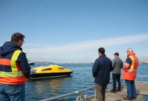 Inauguration of Norfolk Maritime Autonomous Systems Test Site with an autonomous vessel.