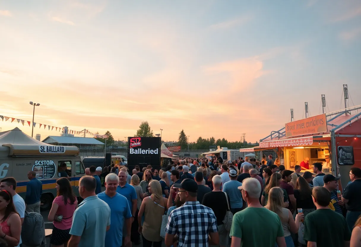 Festival attendees enjoying craft beers at the Roar & Pour event.