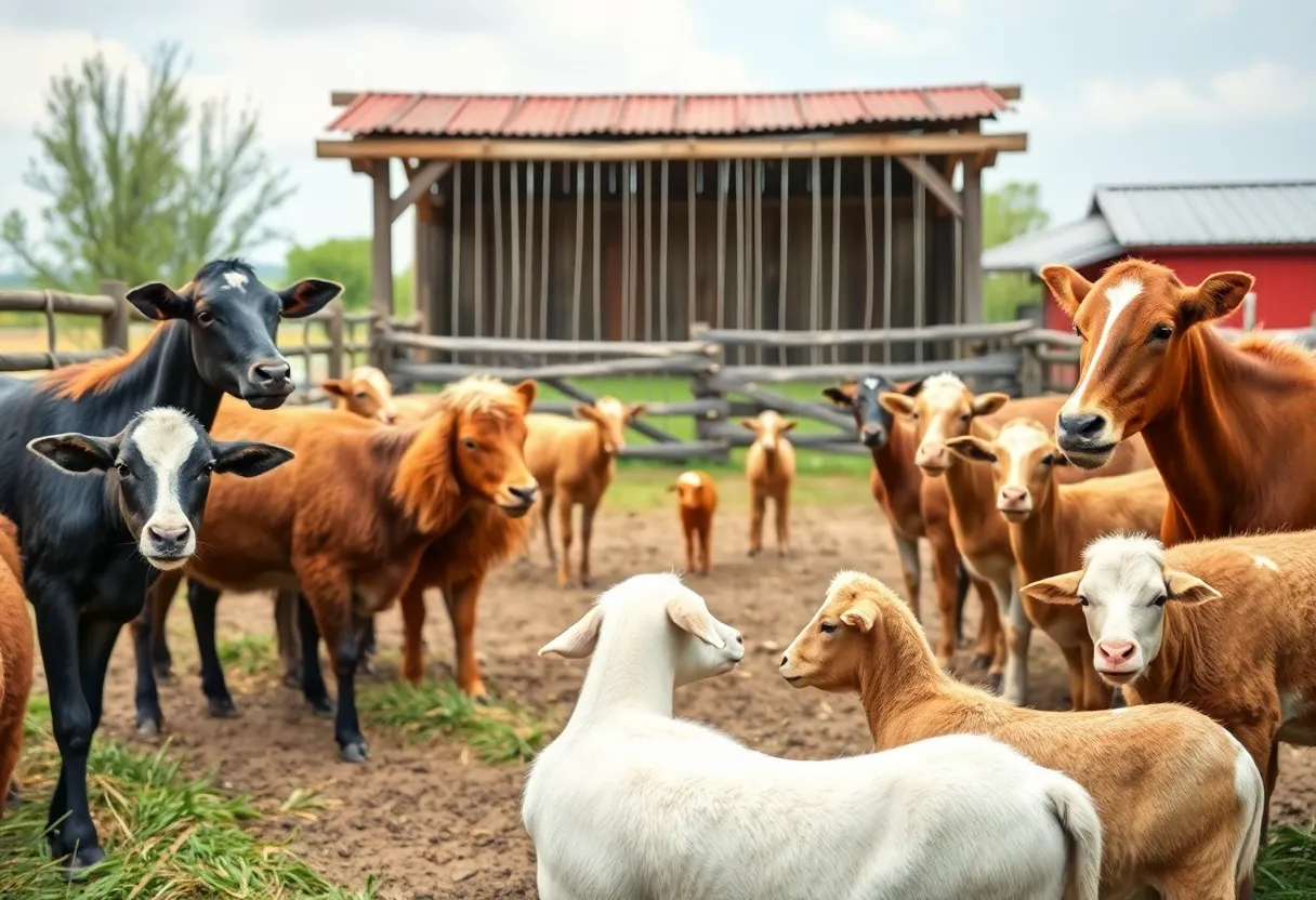 Animals at Life With Pigs sanctuary receiving care and support