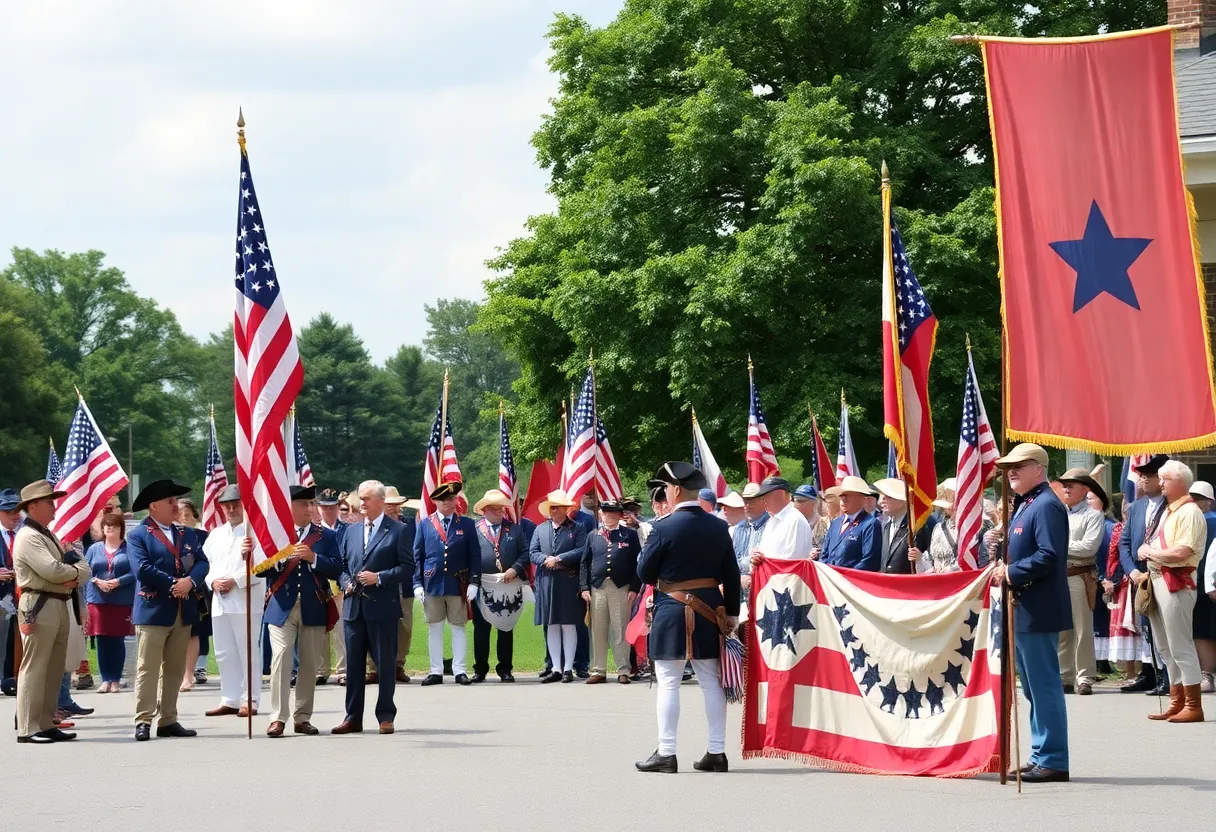 Patriotic gathering of the Sons of the Revolution