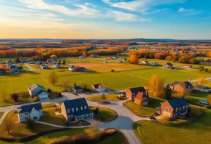 A growing community landscape in Virginia's Historic Triangle region.