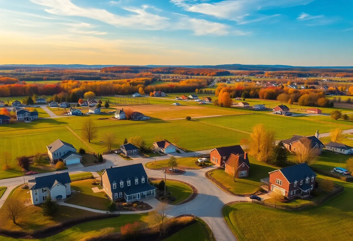 A growing community landscape in Virginia's Historic Triangle region.