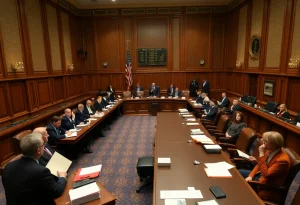 Virginia Senate committee meeting in session