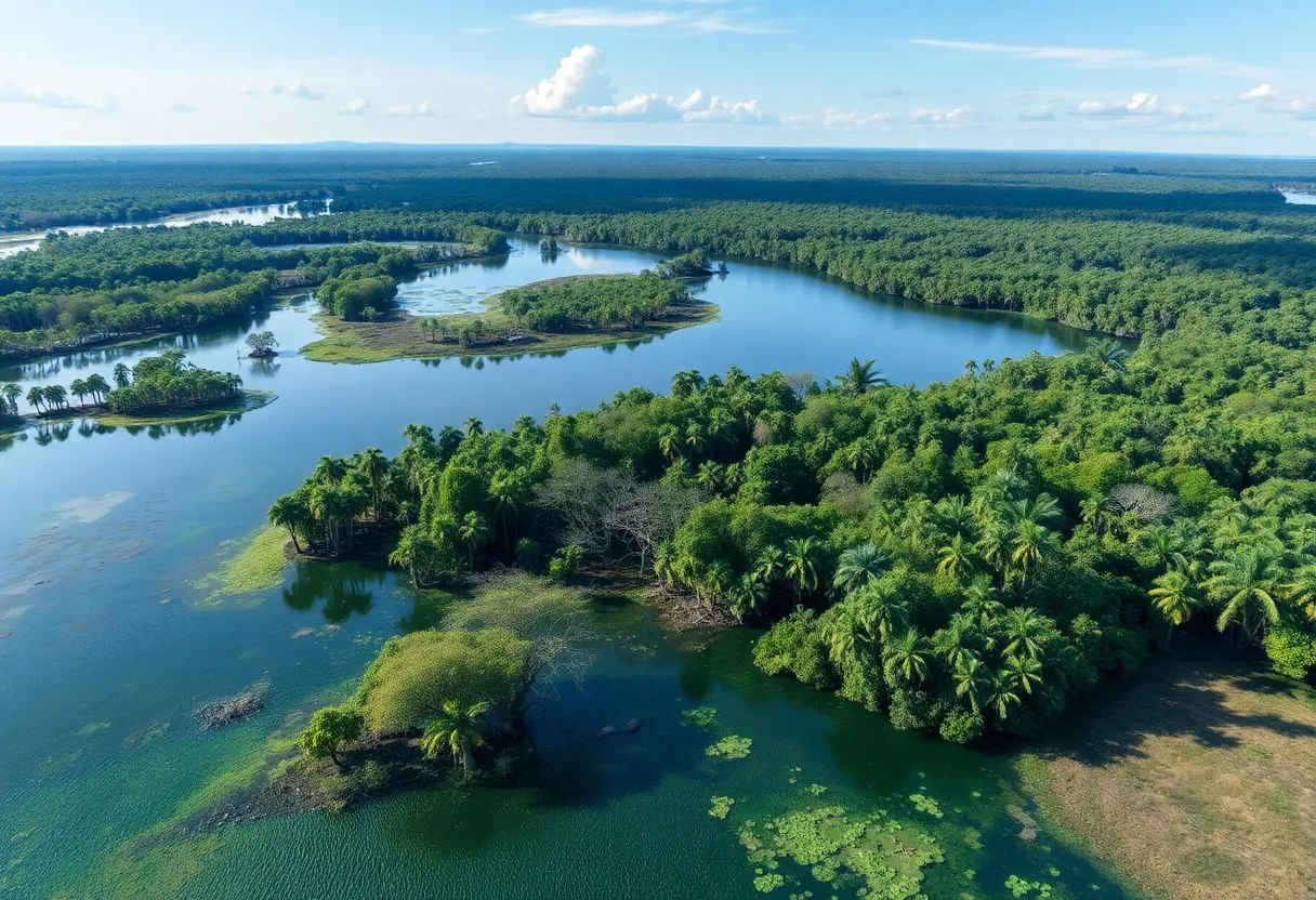 Photograph showcasing critical ecosystems featured in the VITAL exhibition.