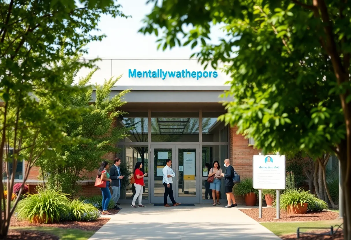 Groundbreaking ceremony for the mental health center in Virginia