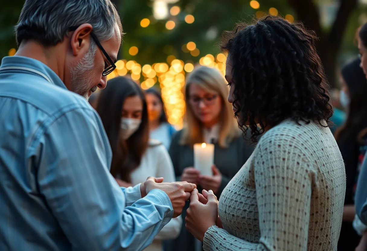Community members gathered in memory of Betty Goad