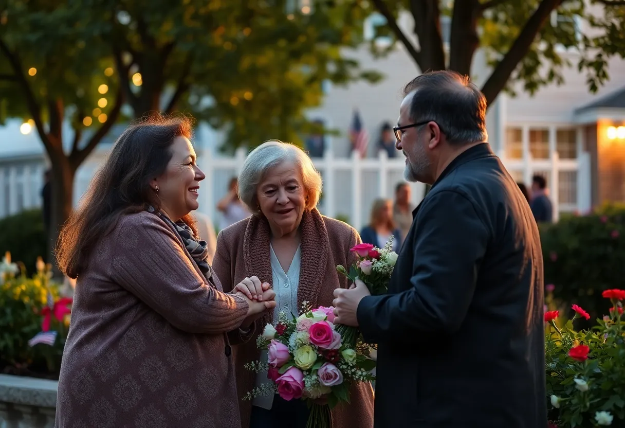 Community gathering in Newport News in remembrance of LaVerne P. Brown